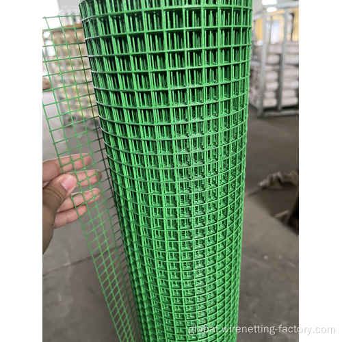 Pvc Coated Wire Mesh Green PVC Coated Welded Wire Mesh Manufactory